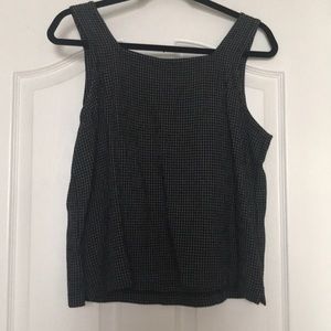 Checkered boxy vintage tank top by Jones New York